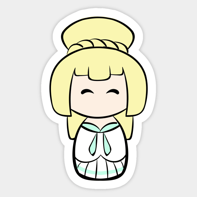 Kawaii Lillie Sticker by clickmyth